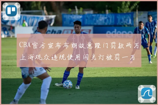 CBA官方宣布布朗故意蹬门罚款两万上海观众违规使用闪光灯被罚一万